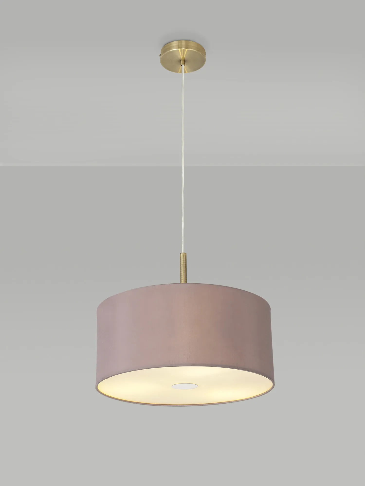 Universal 40cm Frosted Acrylic Diffuser Chrome Centre White D0319  Deco Universal